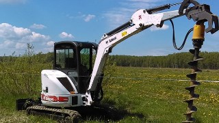 Аренда экскаватора погрузчика с ямобуром в Черемхово цена от 1526 руб